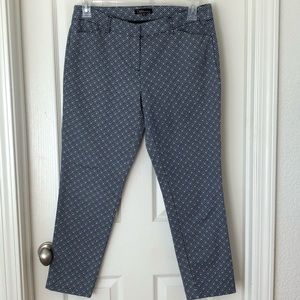 Dalia High Rise Printed Ankle Chino Dress Pants